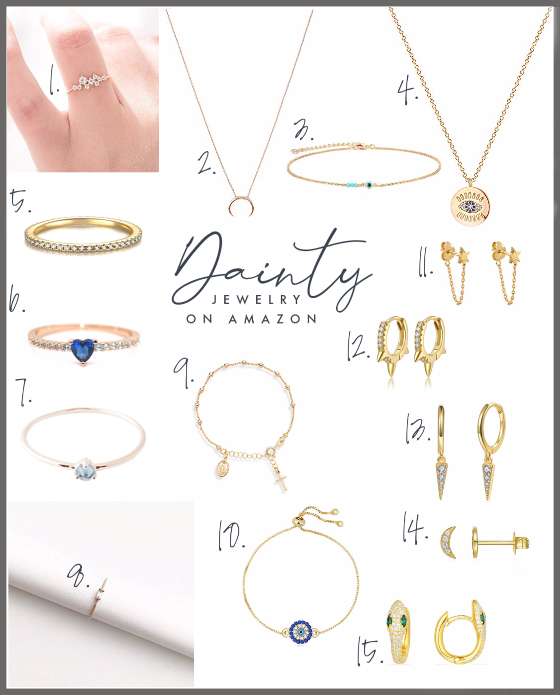 dainty jewelry amazon