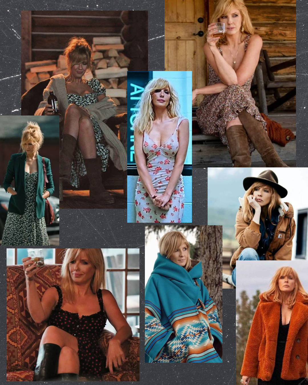 Collage of Beth Dutton From Yellowstone