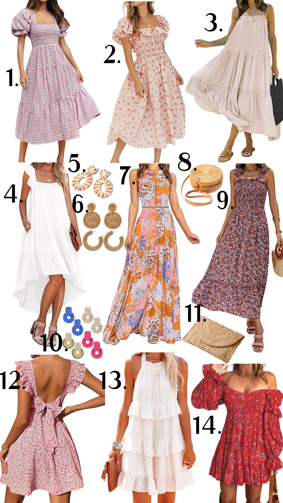 Collage of Easter Sunday Dresses