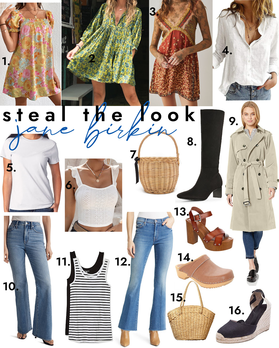 Steal the Look: Jane Birkin Style Icon – Stealing Pretty