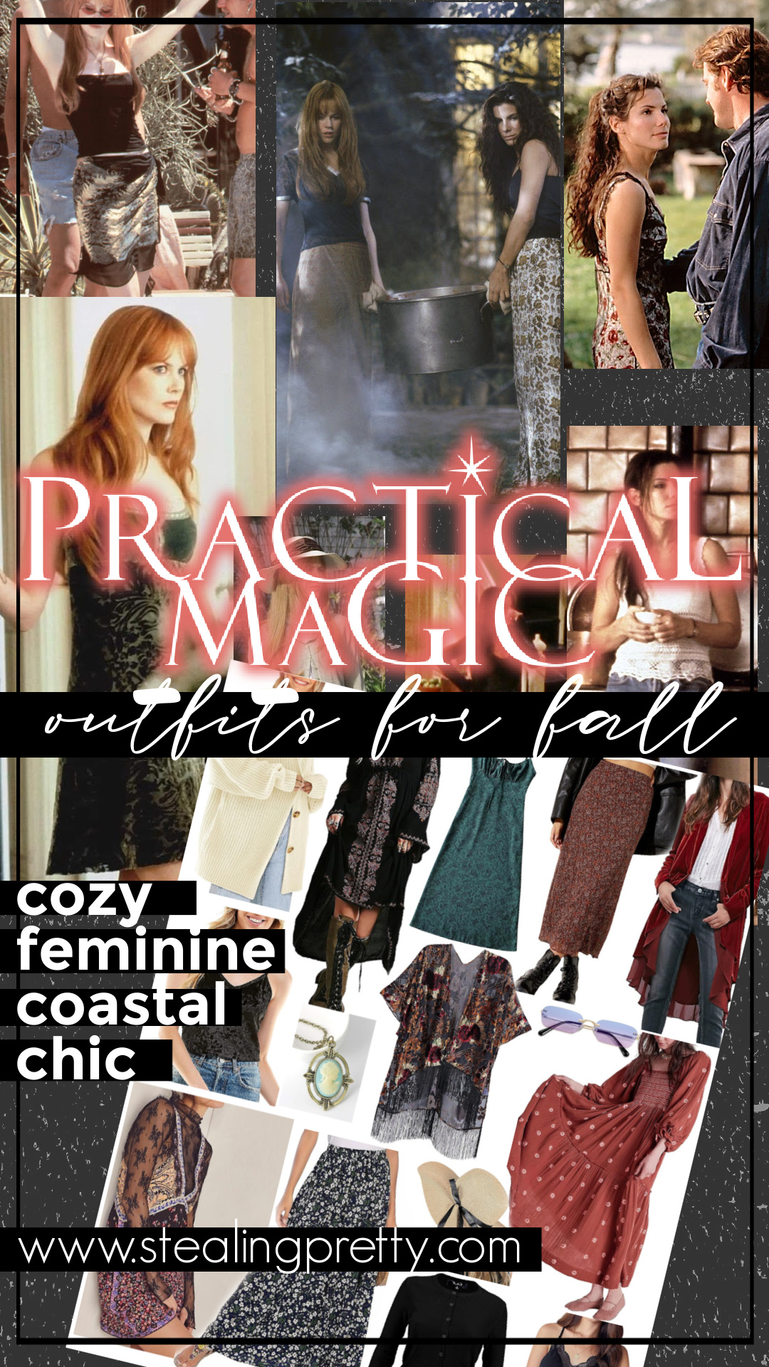 Practical Magic outfits for fall Pinterest image