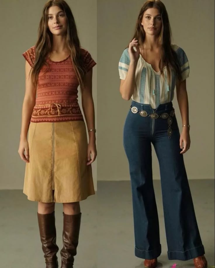 Camilla Dunne side by side outfits